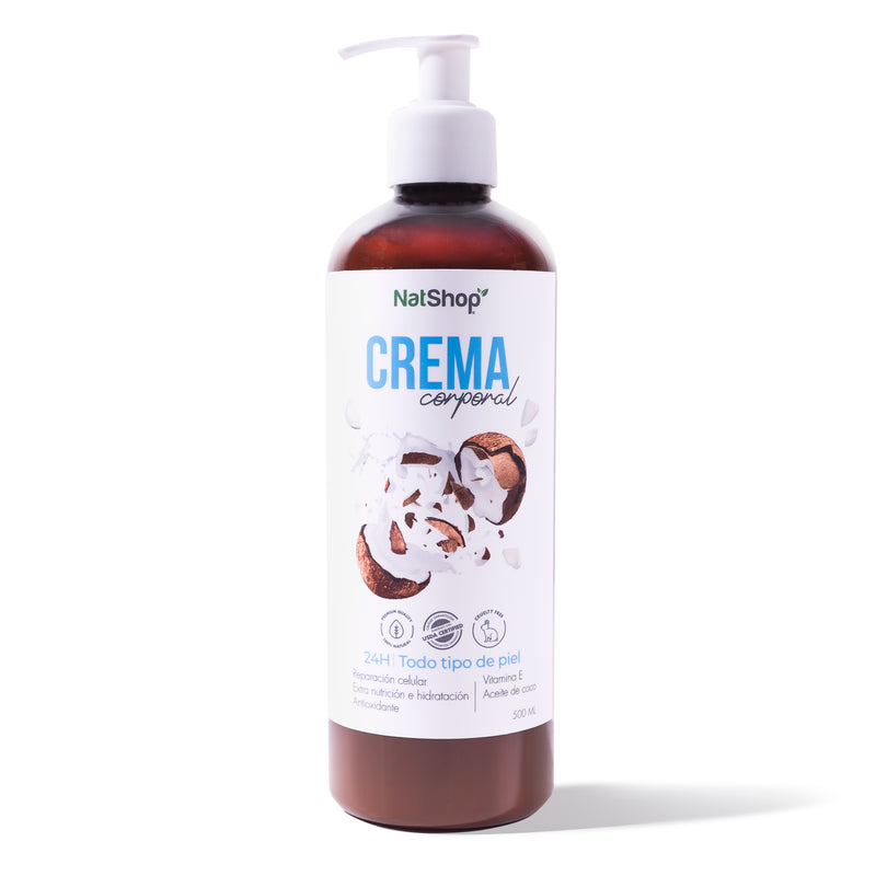 Crema corporal de coco orgánico 500ml