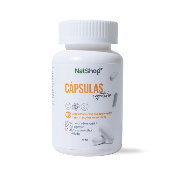 60 Cápsulas Vacias - 100% vegetales
