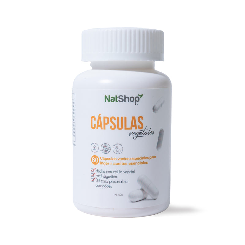 60 Cápsulas Vacias - 100% vegetales