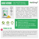 Jugo verde 100% Natural sin azúcar - Sabor a piña 200g