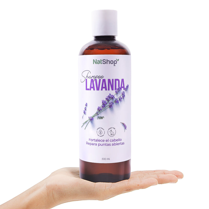 Shampoo natural - Lavanda y vitamina E - 500ml
