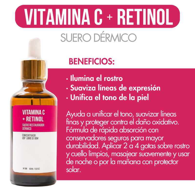 Suero Vitamina C + Retinol - 60ml