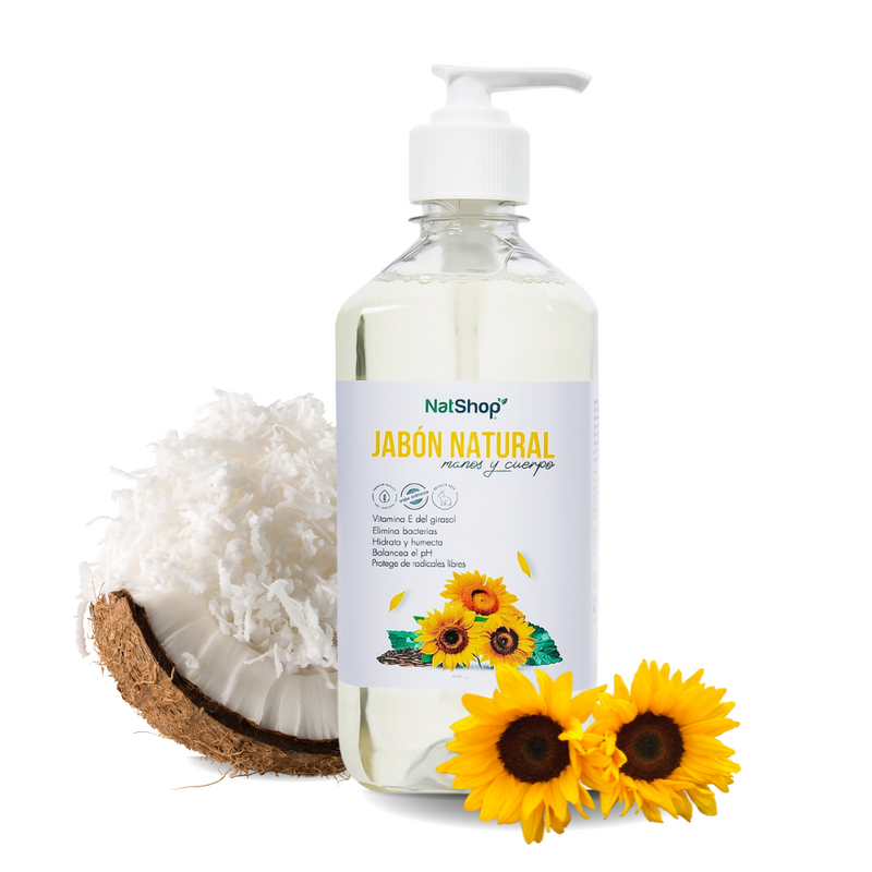 Jabón natural para manos y cuerpo - Vitamina E 500ml