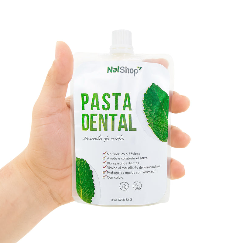 Pasta dental natural 100g - Aceite de Menta