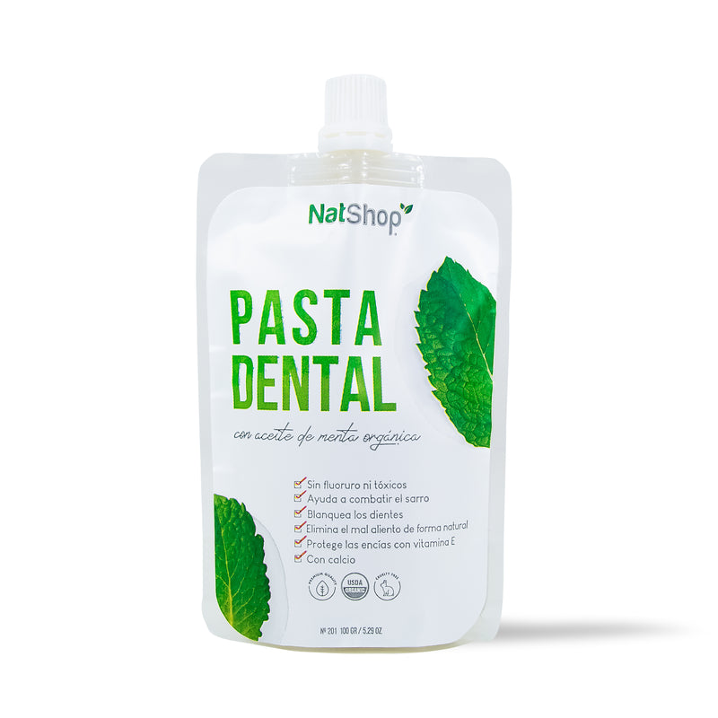 Pasta dental natural 100g - Menta USDA Organic