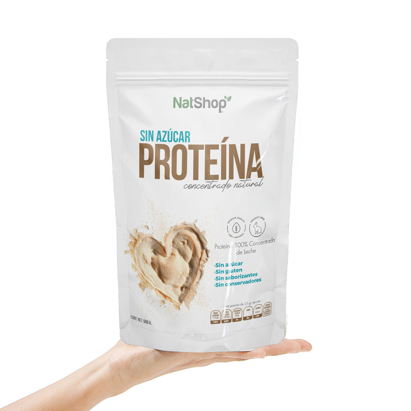 Proteína Natural 100% Concentrado de Leche 500g
