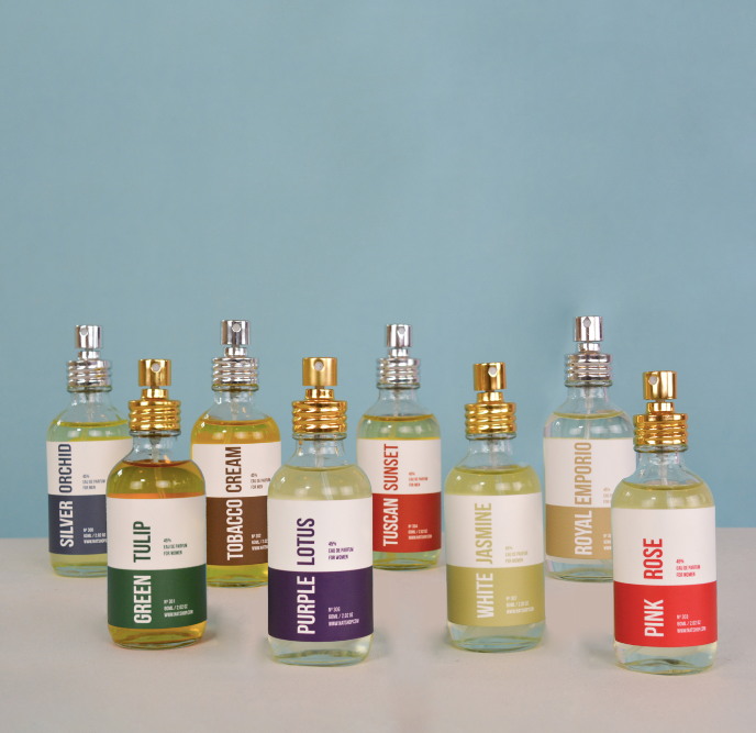 Paquete de muestras de perfumes