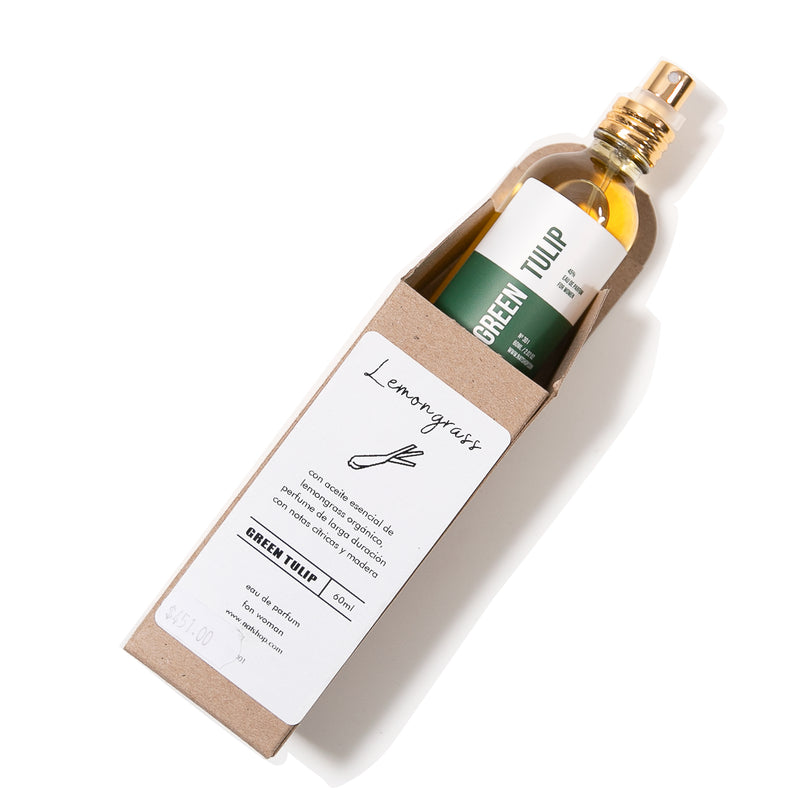 Green tulip (dama) con aceite esencial de lemongrass