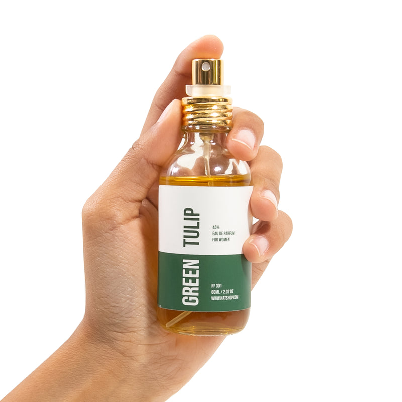 Green tulip (dama) con aceite esencial de lemongrass