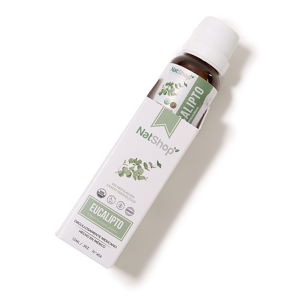 Aceite esencial orgánico de eucalipto certificado por USDA 100% puro, sin  diluir, de grado terapéutico., Transparente, 1