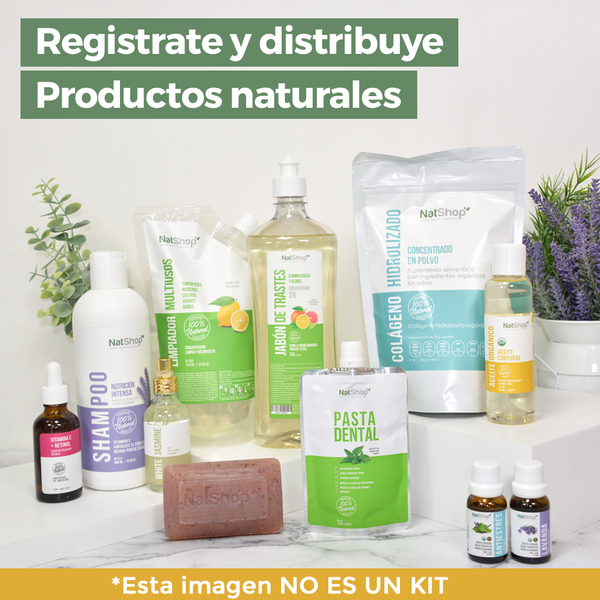 Distribuye productos naturales Natshop